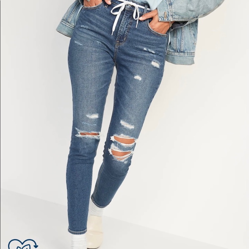 Old Navy high waisted Rockstar jeans